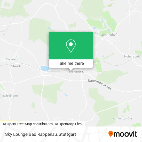 Карта Sky Lounge Bad Rappenau