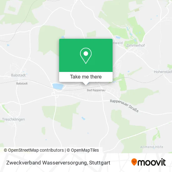 Карта Zweckverband Wasserversorgung