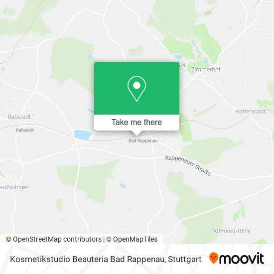 Карта Kosmetikstudio Beauteria Bad Rappenau