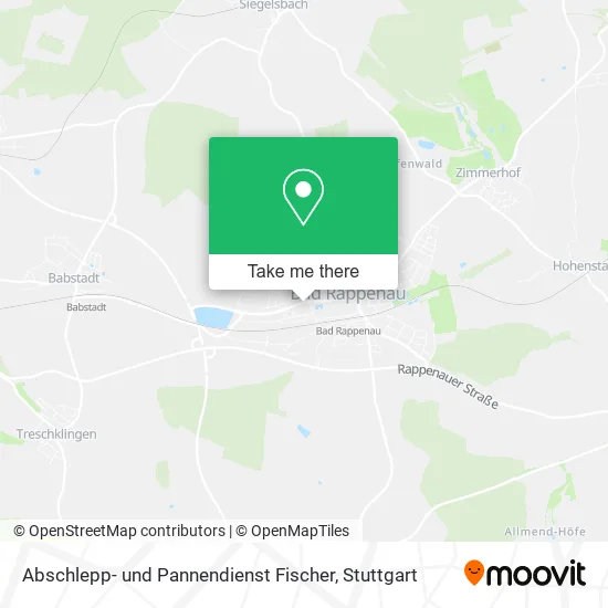 Карта Abschlepp- und Pannendienst Fischer