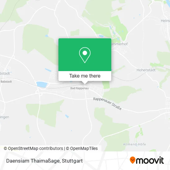 Карта Daensiam Thaimaßage