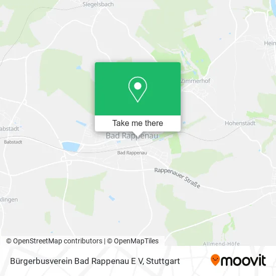 Карта Bürgerbusverein Bad Rappenau E V