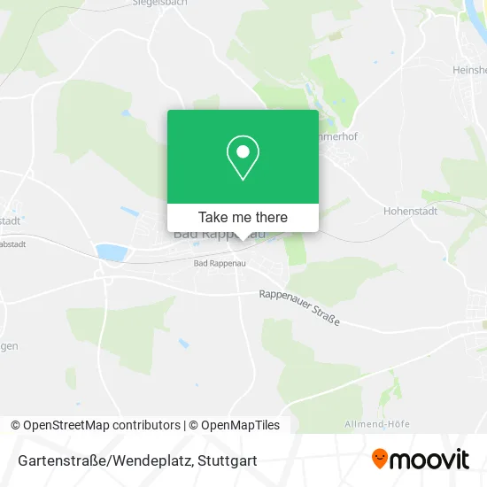 Карта Gartenstraße/Wendeplatz