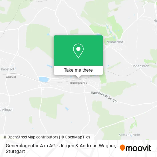 Карта Generalagentur Axa AG - Jürgen & Andreas Wagner