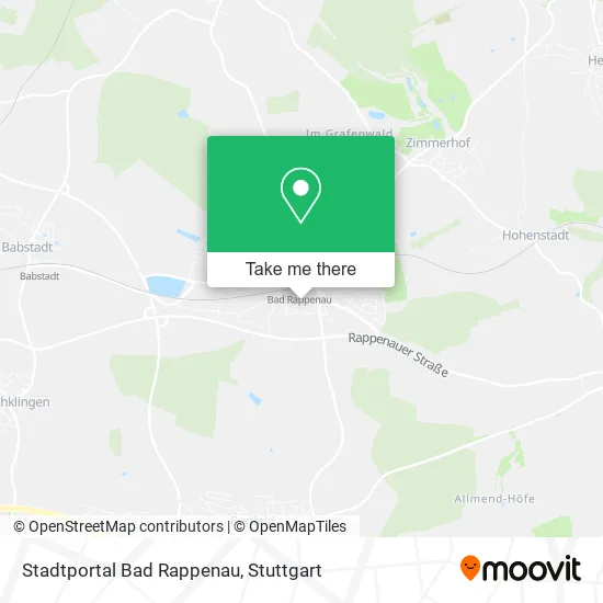 Карта Stadtportal Bad Rappenau