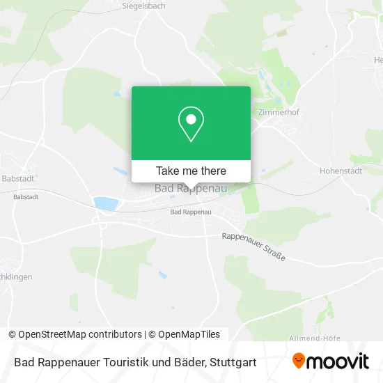 Карта Bad Rappenauer Touristik und Bäder