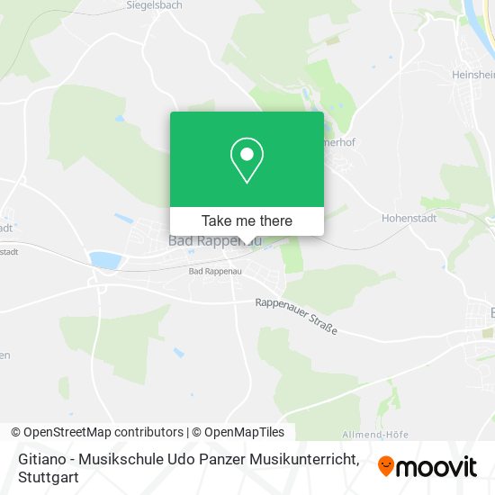 Gitiano - Musikschule Udo Panzer Musikunterricht map
