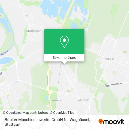 Карта Böcker Maschienenwerke GmbH NL Waghäusel