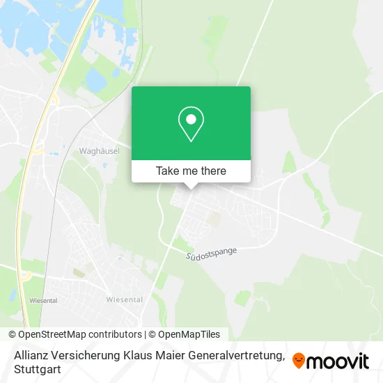 Карта Allianz Versicherung Klaus Maier Generalvertretung