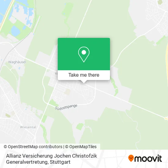 Карта Allianz Versicherung Jochen Christofzik Generalvertretung