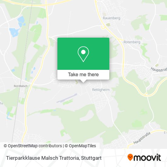 Карта Tierparkklause Malsch Trattoria
