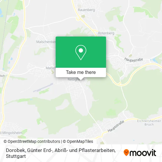 Карта Dorobek, Günter Erd-, Abriß- und Pflasterarbeiten