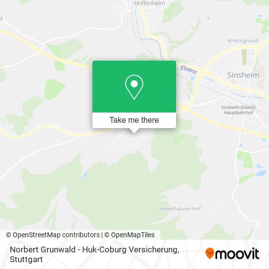 Norbert Grunwald - Huk-Coburg Versicherung map