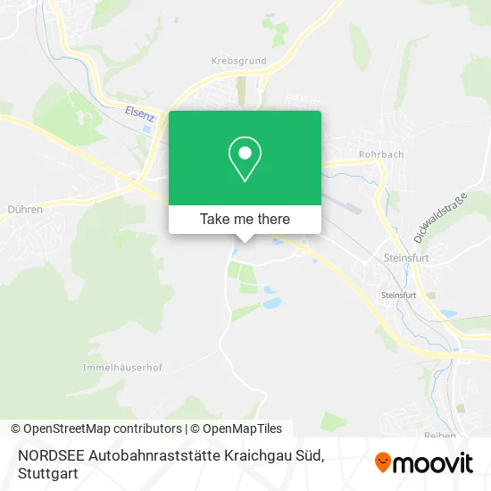 Карта NORDSEE Autobahnraststätte Kraichgau Süd