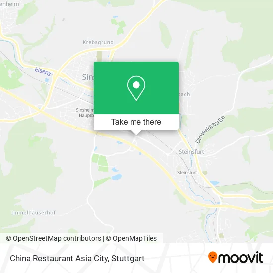 China Restaurant Asia City map