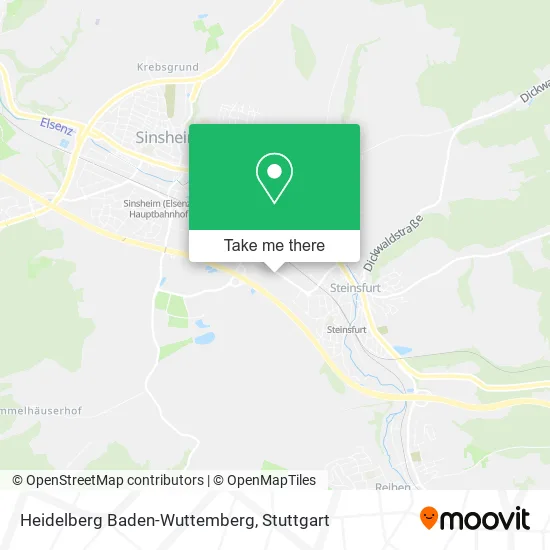 Карта Heidelberg Baden-Wuttemberg