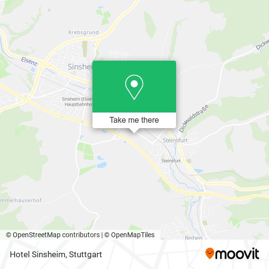 Hotel Sinsheim map