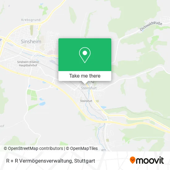 Карта R + R Vermögensverwaltung