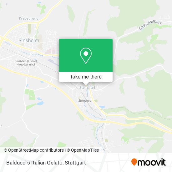 Balducci's Italian Gelato map