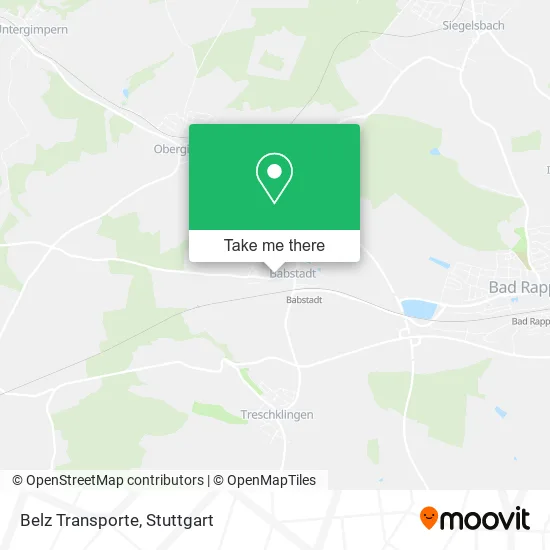 Belz Transporte map