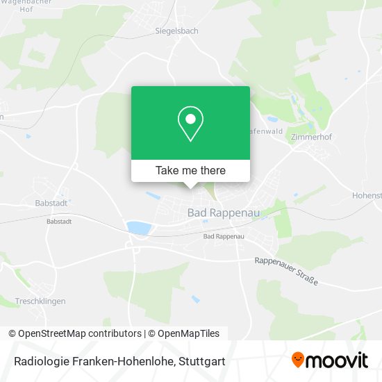 Radiologie Franken-Hohenlohe map