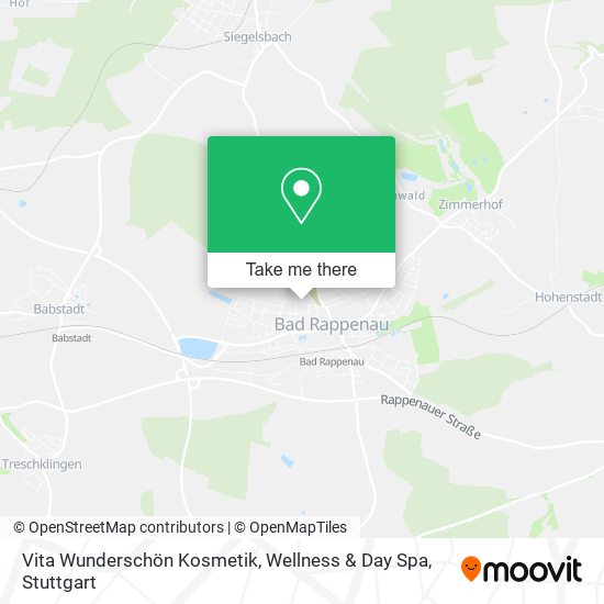 Карта Vita Wunderschön Kosmetik, Wellness & Day Spa