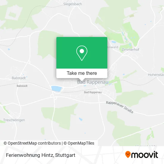 Карта Ferienwohnung Hintz