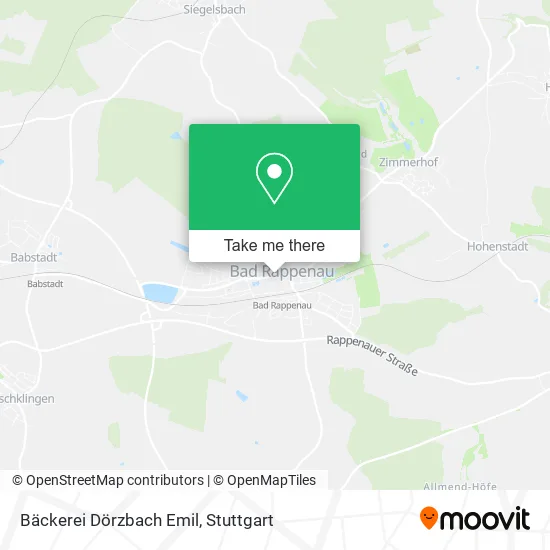 Карта Bäckerei Dörzbach Emil