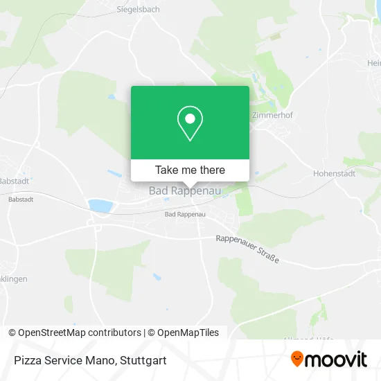 Карта Pizza Service Mano