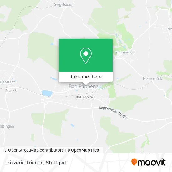 Карта Pizzeria Trianon