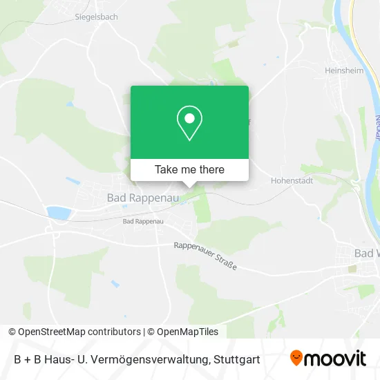 Карта B + B Haus- U. Vermögensverwaltung