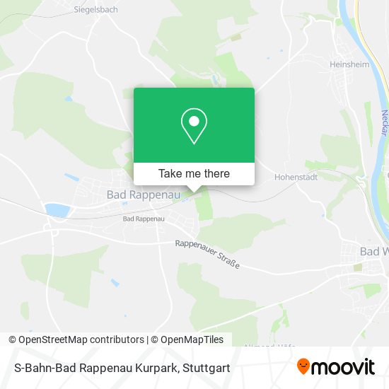 S-Bahn-Bad Rappenau Kurpark map