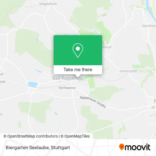Карта Biergarten Seelaube