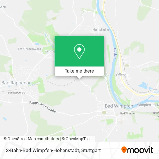 Карта S-Bahn-Bad Wimpfen-Hohenstadt
