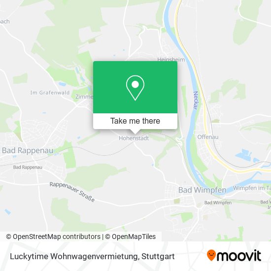 Luckytime Wohnwagenvermietung map