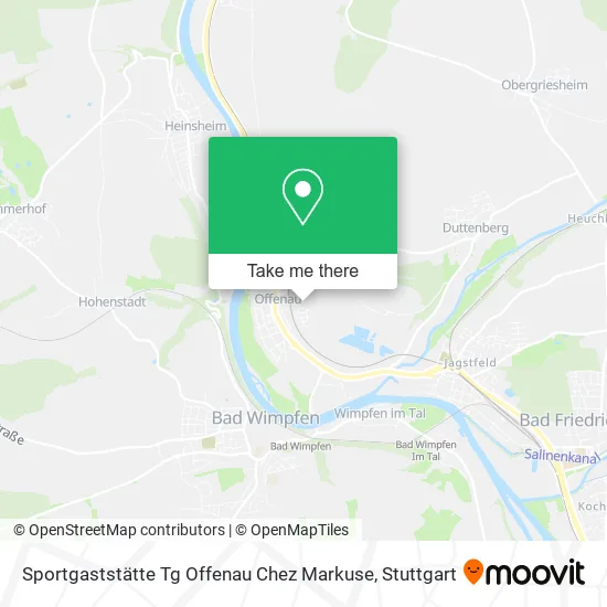 Карта Sportgaststätte Tg Offenau Chez Markuse