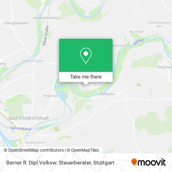 Карта Berner R. Dipl.Volksw. Steuerberater