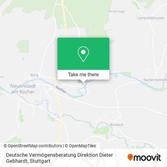 Deutsche Vermögensberatung Direktion Dieter Gebhardt map