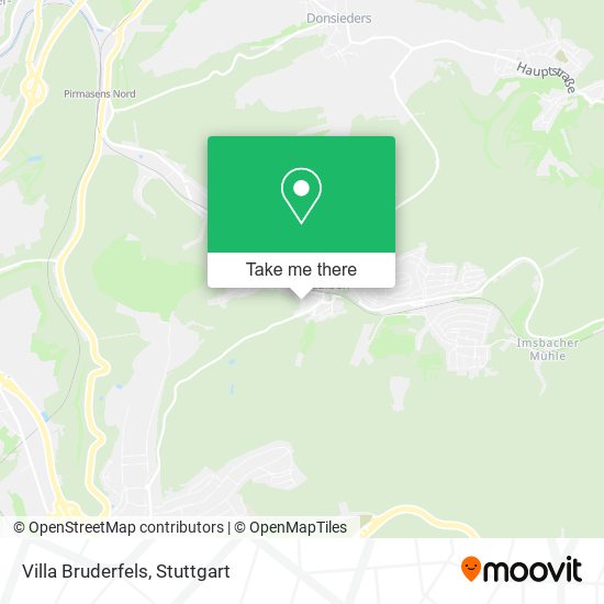 Villa Bruderfels map