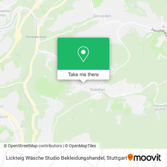 Карта Lickteig Wäsche Studio Bekleidungshandel