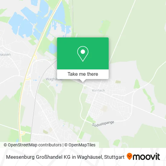 Карта Meesenburg Großhandel KG in Waghäusel