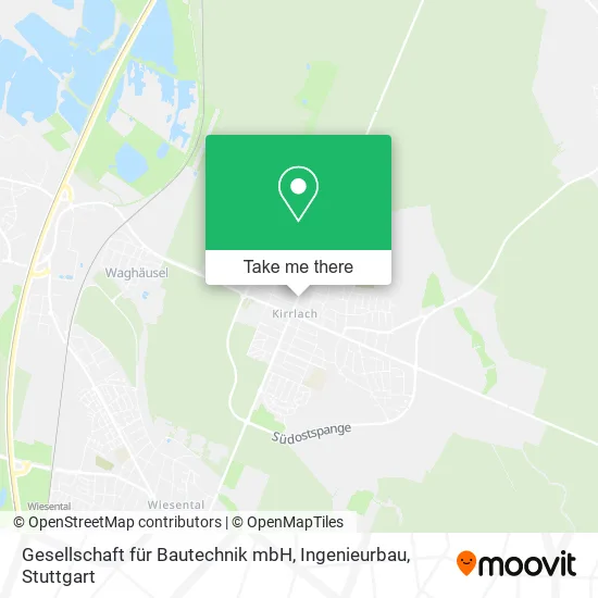 Карта Gesellschaft für Bautechnik mbH, Ingenieurbau