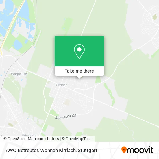 Карта AWO Betreutes Wohnen Kirrlach