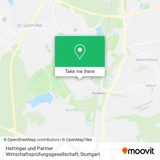 Карта Hettinger und Partner Wirtschaftsprüfungsgesellschaft