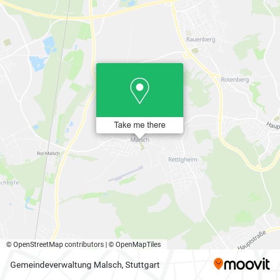 Gemeindeverwaltung Malsch map