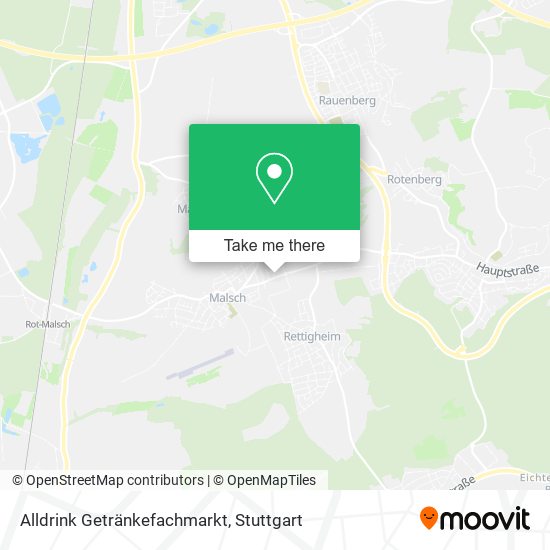 Alldrink Getränkefachmarkt map