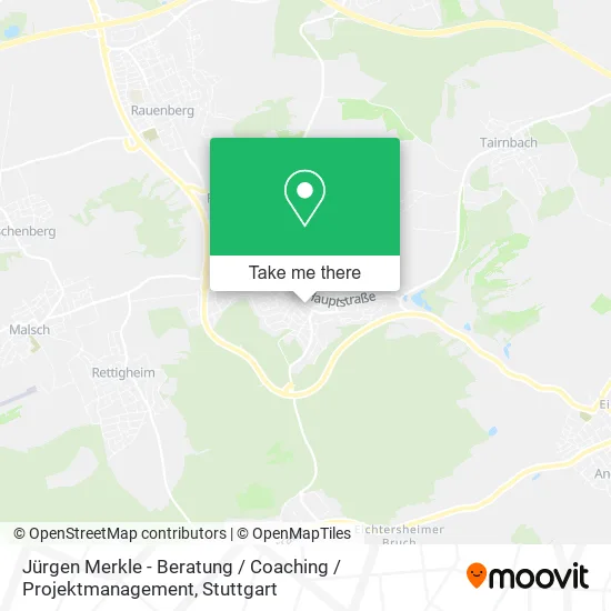 Карта Jürgen Merkle - Beratung / Coaching / Projektmanagement