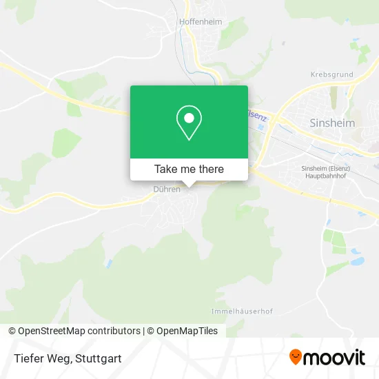Карта Tiefer Weg