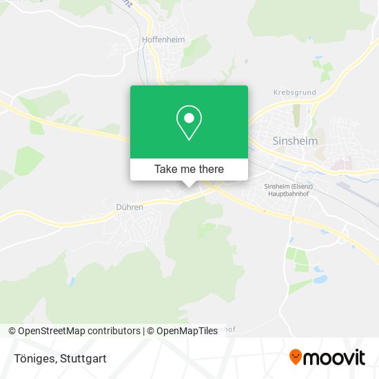 Карта Töniges