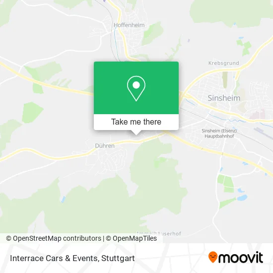 Interrace Cars & Events map